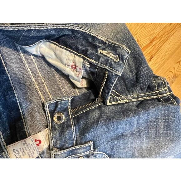True Religion flare Disco Joey Big T Denim Women’s size 29 Made In USA Y2K 00’s - Picture 7 of 12